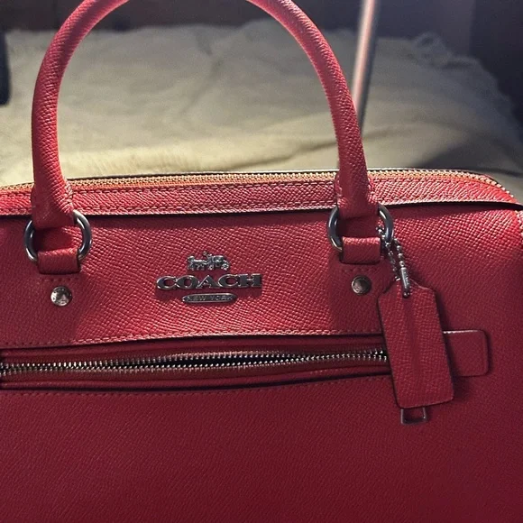 NWOT Coach Tangerine Leather Crossbody Bag - Picture 7 of 7